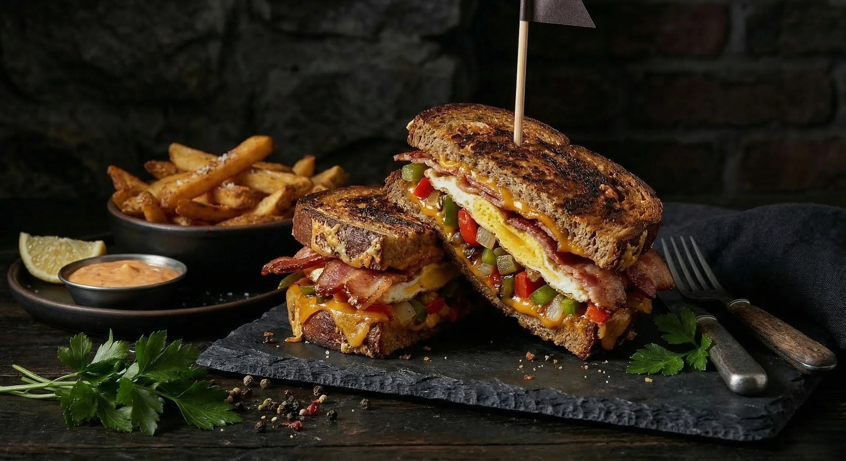 Perch Dinner with coleslaw and fries at London Hometown Grill, St. Thomas, ON