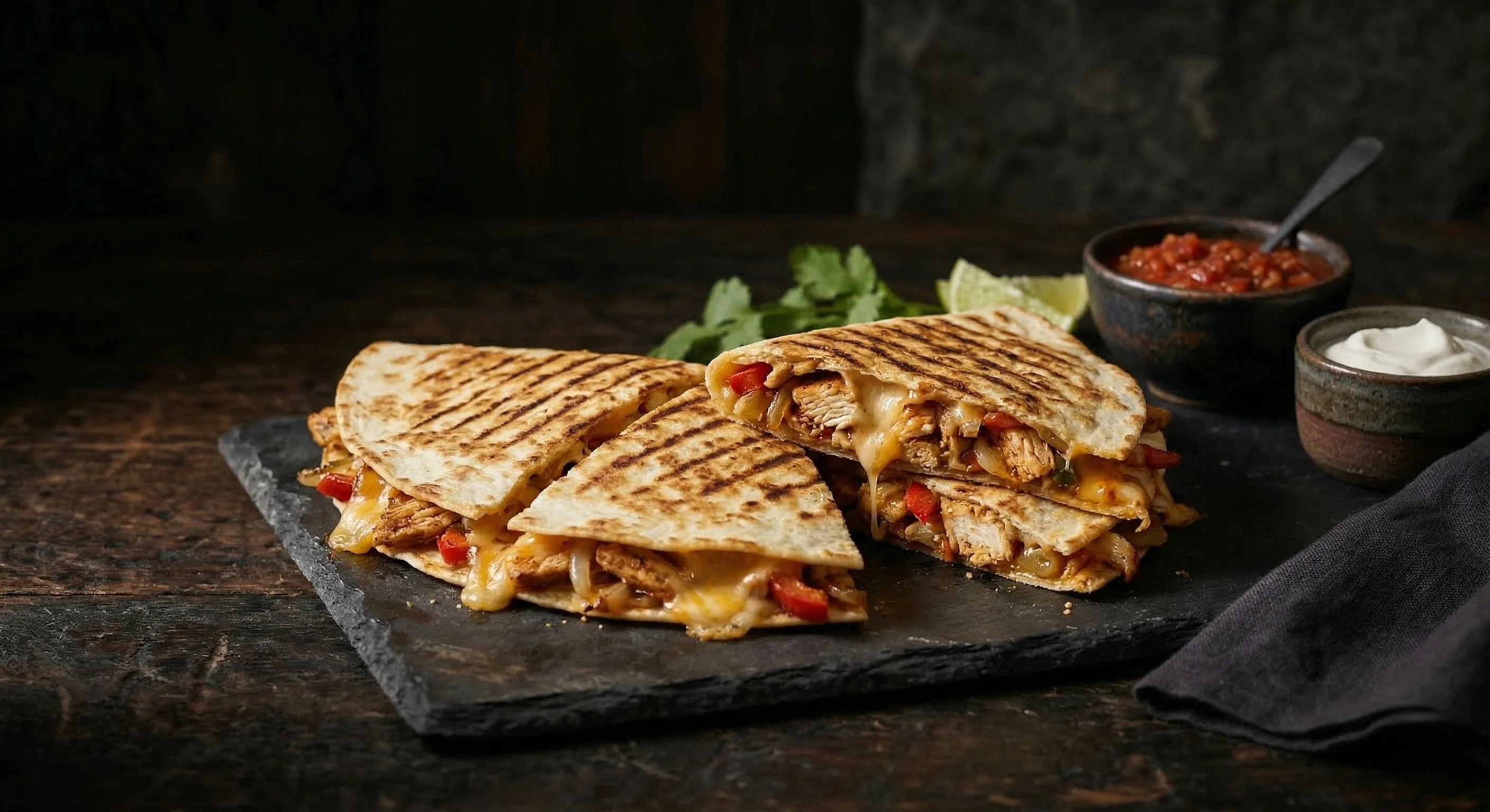 Chicken quesadilla at London Hometown Grill, St. Thomas, ON