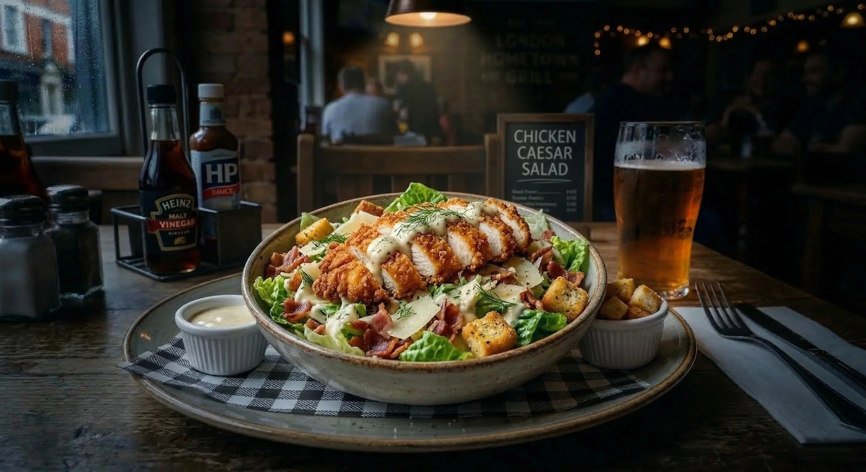 Chicken Caesar Salad at London Hometown Grill in St. Thomas, ON
